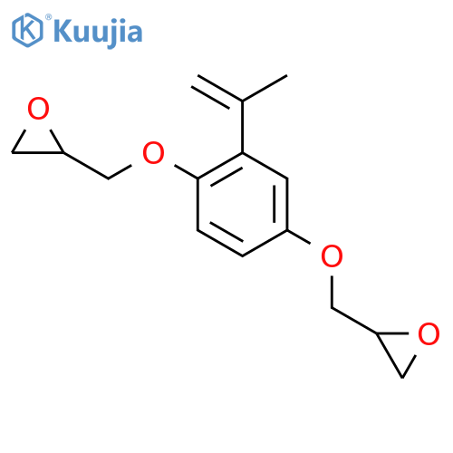 2-[[4-(Oxiran-2-ylmethoxy)-2-prop-1-en-2-ylphenoxy]methyl]oxirane structure