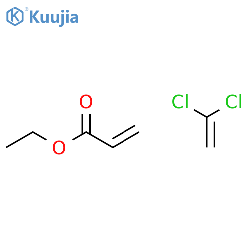 1,1-dichloroethene; ethyl prop-2-enoate structure