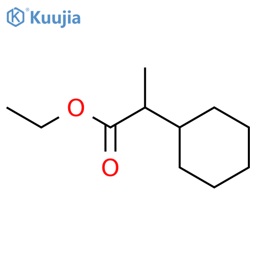 Cyclohexaneacetic acid,a-methyl-, ethyl ester structure