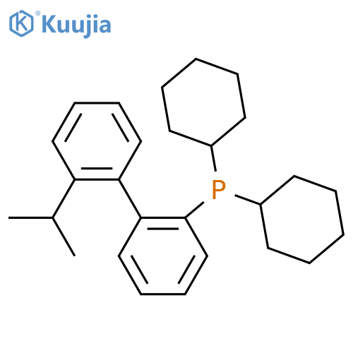 Phosphine,dicyclohexyl[2'-(1-methylethyl)[1,1'-biphenyl]-2-yl]- structure