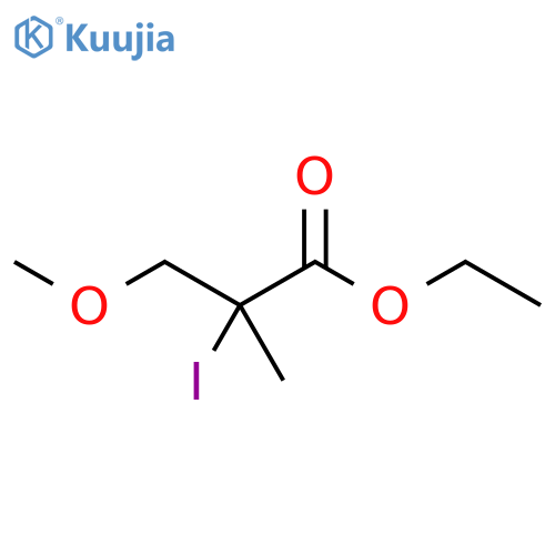 Propanoic acid, 2-iodo-3-methoxy-2-methyl-, ethyl ester structure