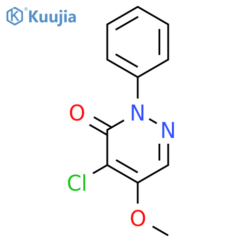 4-Chloro-5-methoxy-2-phenylpyridazin-3(2H)-one structure