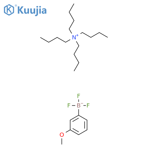 Tetrabutylazanium trifluoro(3-methoxyphenyl)boranuide structure