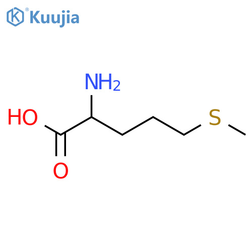 (2S)-2-amino-5-(methylsulfanyl)pentanoic acid structure