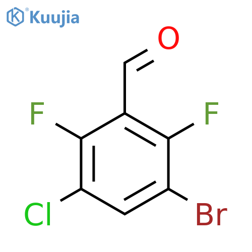 3-Bromo-5-chloro-2,6-difluorobenzaldehyde structure