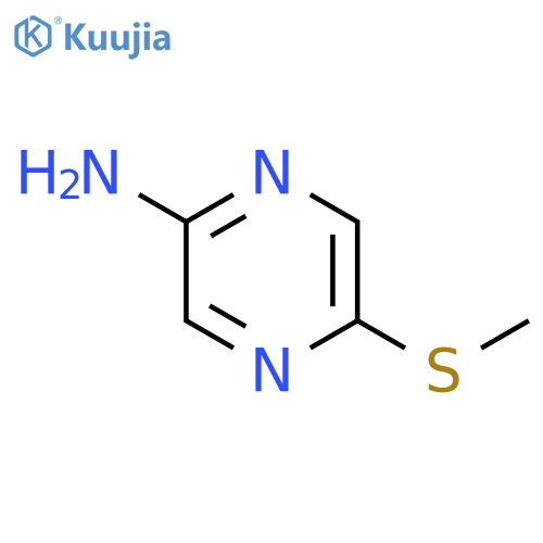 5-(methylsulfanyl)pyrazin-2-amine structure