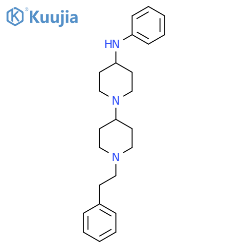 N-phenyl-1'-(2-phenylethyl)-[1,4'-bipiperidin]-4-amine structure