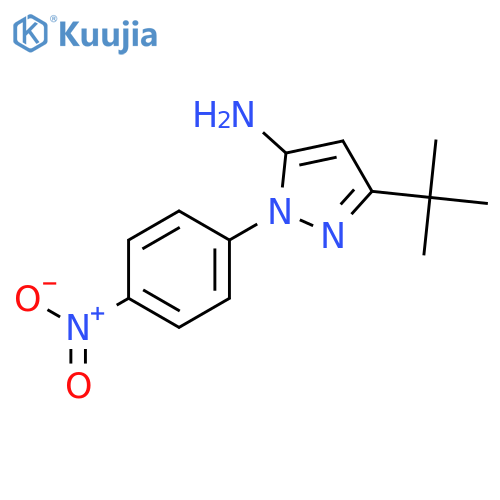 3-tert-Butyl-1-(4-nitrophenyl)-1H-pyrazol-5-amine structure