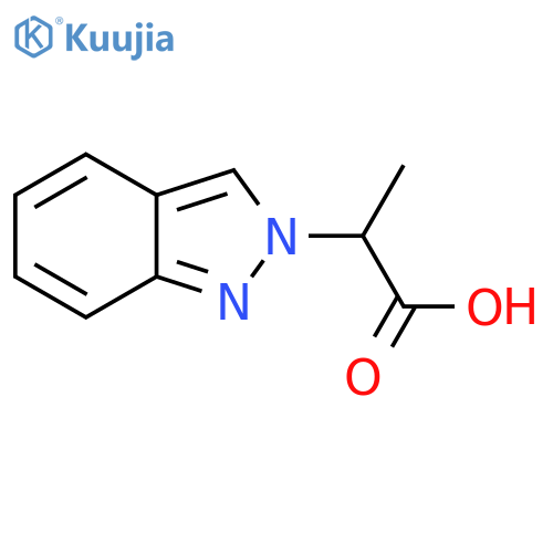 2-(2H-indazol-2-yl)propanoic acid structure