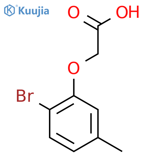 2-(2-bromo-5-methylphenoxy)acetic acid structure