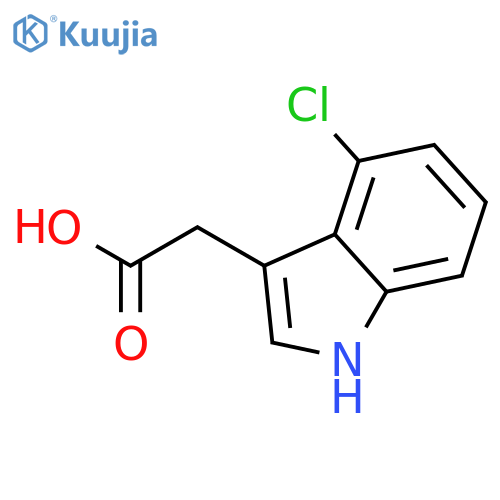4-Chloroindole-3-acetic acid structure