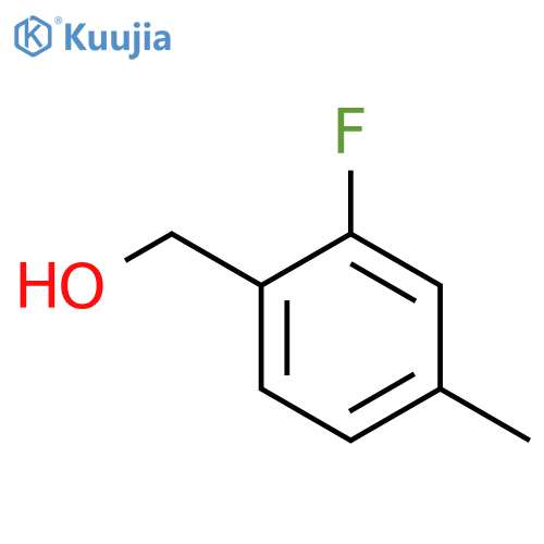 2-Fluoro-4-methylbenzyl alcohol structure