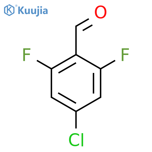 4-Chloro-2,6-difluorobenzaldehyde structure