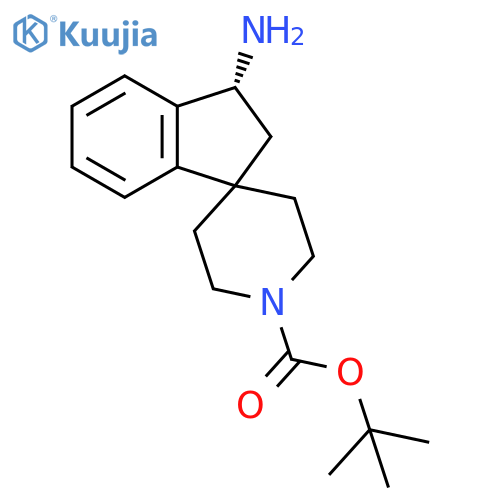 tert-butyl (3R)-3-amino-2,3-dihydrospiro[indene-1,4'-piperidine]-1'-carboxylate structure