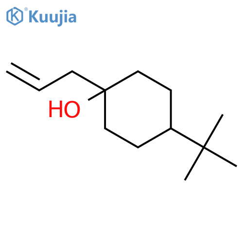 Cyclohexanol, 4-(1,1-dimethylethyl)-1-(2-propenyl)- structure