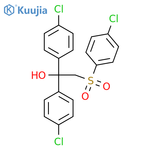 1,1-Bis(4-chlorophenyl)-2-[(4-chlorophenyl)sulfonyl]-1-ethanol structure