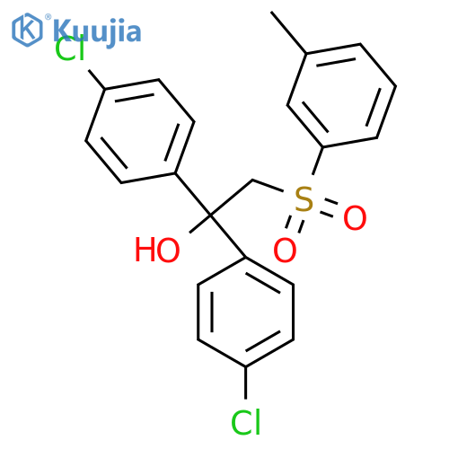 1,1-Bis(4-chlorophenyl)-2-[(3-methylphenyl)sulfonyl]-1-ethanol structure