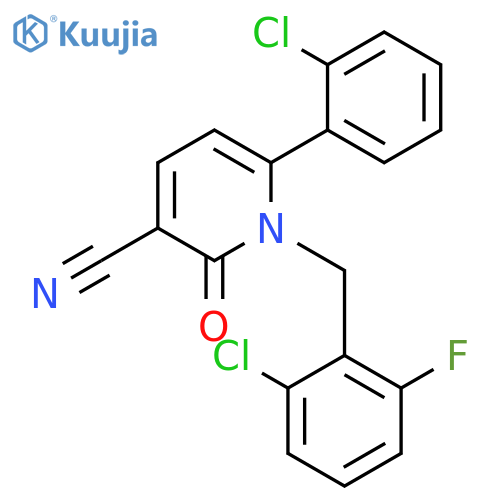 1-(2-Chloro-6-fluorobenzyl)-6-(2-chlorophenyl)-2-oxo-1,2-dihydro-3-pyridinecarbonitrile structure