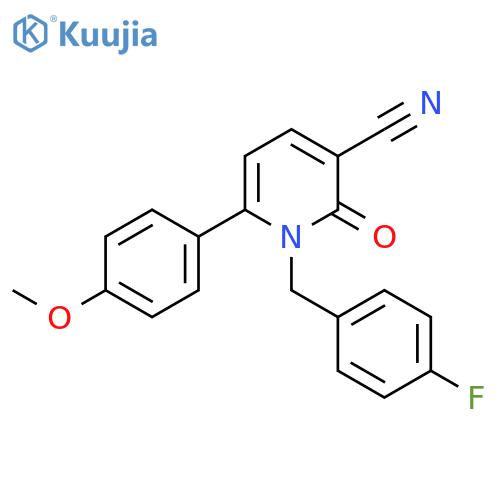 1-(4-Fluorobenzyl)-6-(4-methoxyphenyl)-2-oxo-1,2-dihydro-3-pyridinecarbonitrile structure