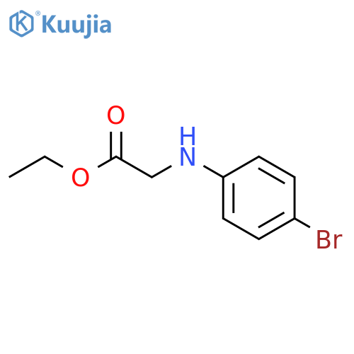 Ethyl 2-(4-bromophenyl)aminoacetate structure