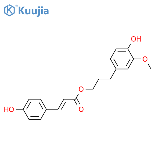 3-(3,4-Dihydroxyphenyl)-1-propanol; 3'-Me ether, 1-O-(4-hydroxy-E-cinnamoyl) structure