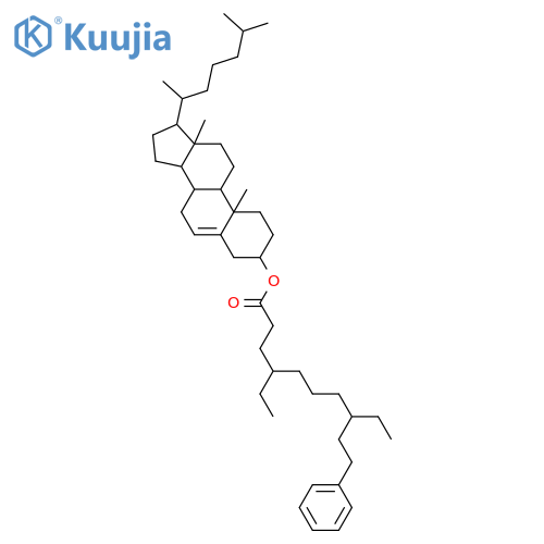 4,8-Diethyl-10-phenyldecanoic acid; Cholesteryl ester structure