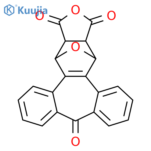 4,14-Epoxy-1H-dibenzo[3,4:6,7]cyclohept[1,2-f]isobenzofuran-1,3,9-trione, 3a,4,14,14a-tetrahydro- structure