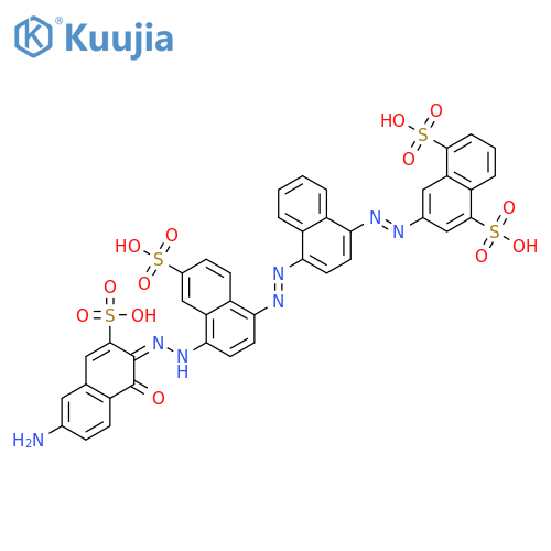 1,5-Naphthalenedisulfonicacid,3-[2-[4-[2-[4-[2-(6-amino-1-hydroxy-3-sulfo-2-naphthalenyl)diazenyl]-6-sulfo-1-naphthalenyl]diazenyl]-1-naphthalenyl]diazenyl]- structure