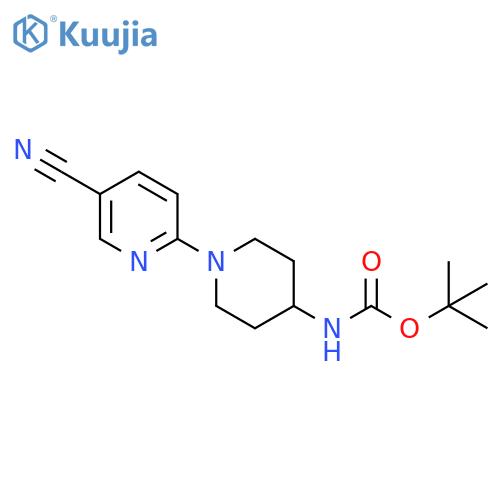 tert-Butyl N-1-(5-Cyanopyridin-2-yl)piperidin-4-ylcarbamate structure