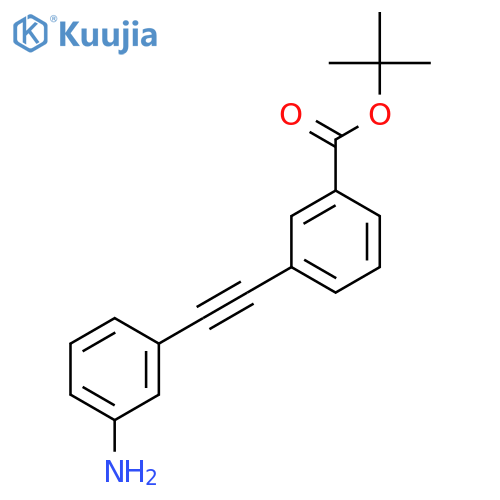 tert-butyl 3-2-(3-aminophenyl)ethynylbenzoate structure
