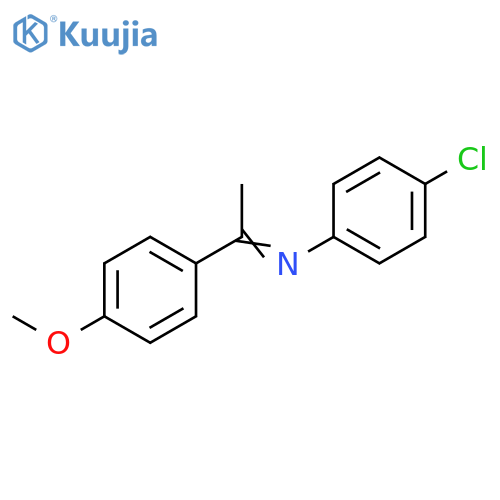 Benzenamine, 4-chloro-N-[1-(4-methoxyphenyl)ethylidene]- structure