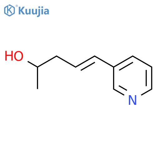 4-Penten-2-ol, 5-(3-pyridinyl)-, (4E)- structure