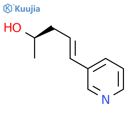 4-Penten-2-ol, 5-(3-pyridinyl)-, (2R,4E)- structure