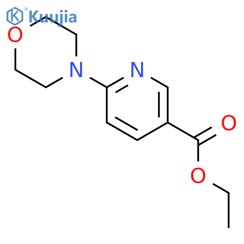 ethyl 6-(morpholin-4-yl)pyridine-3-carboxylate structure