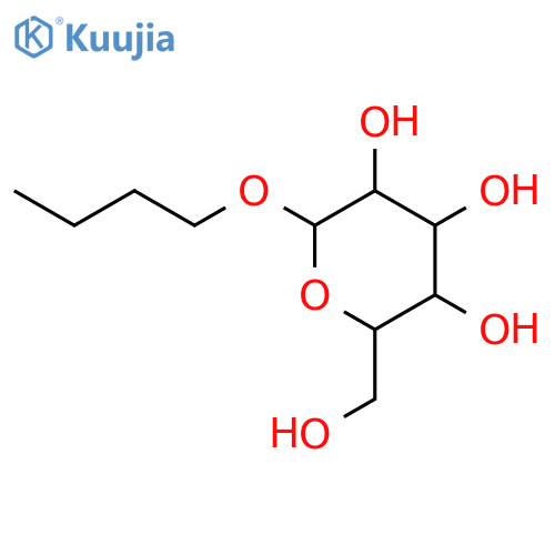 Butyl-A-D-glucopyranoside structure