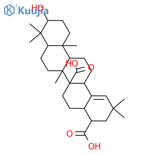 3-Hydroxy-18-oleanene-27,28-dioic acid; 3β-form structure