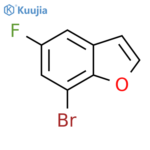 7-Bromo-5-fluoro-1-benzofuran structure
