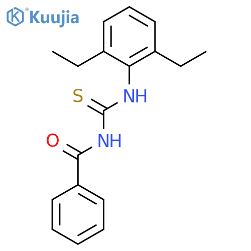Benzamide,N-[[(2,6-diethylphenyl)amino]thioxomethyl]- structure