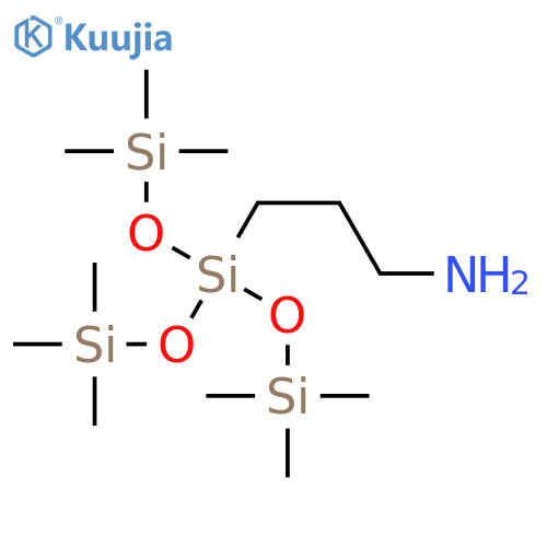 3-(1,1,1,5,5,5-Hexamethyl-3-((trimethylsilyl)oxy)trisiloxan-3-yl)propan-1-amine structure