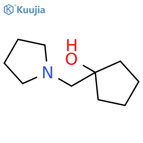 1-[(pyrrolidin-1-yl)methyl]cyclopentan-1-ol structure