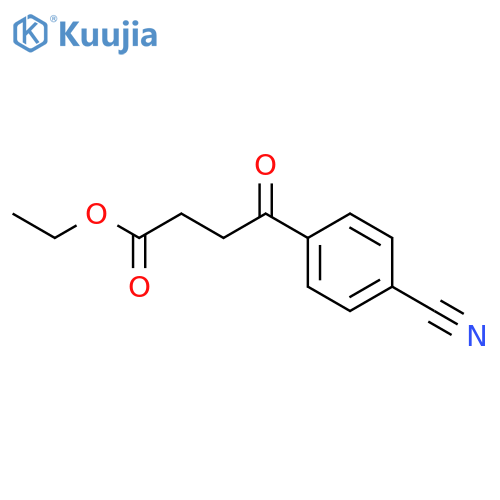 ethyl 4-(4-cyanophenyl)-4-oxobutanoate structure
