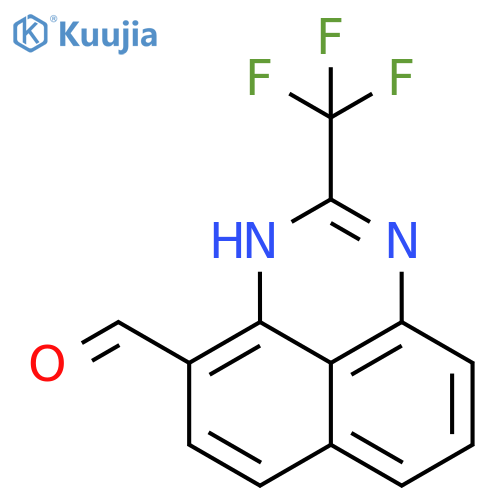 2-(trifluoromethyl)-1H-perimidine-4-carbaldehyde structure