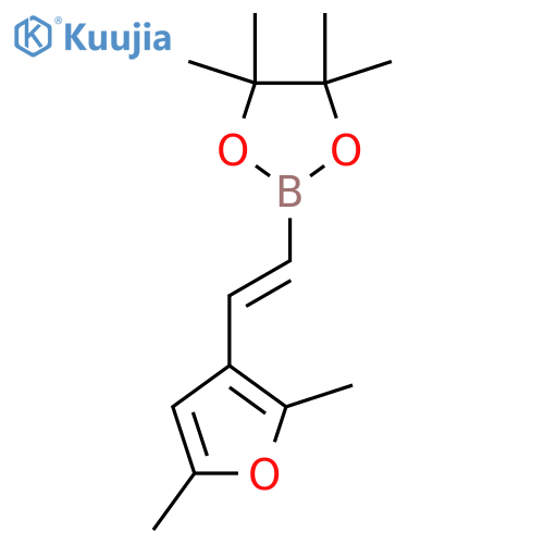 2-[2-(2,5-Dimethylfuran-3-yl)ethenyl]-4,4,5,5-tetramethyl-1,3,2-dioxaborolane structure