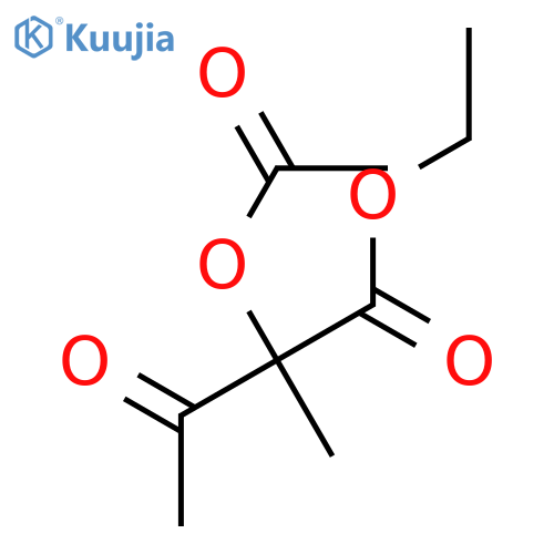 Butanoic acid,2-(acetyloxy)-2-methyl-3-oxo-, ethyl ester structure