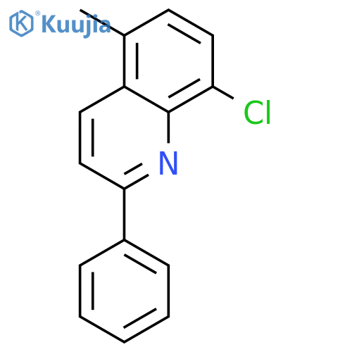 Quinoline,8-chloro-5-methyl-2-phenyl- structure