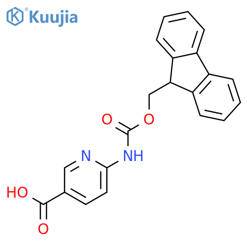 3-Pyridinecarboxylic acid, 6-[[(9H-fluoren-9-ylmethoxy)carbonyl]amino]- structure