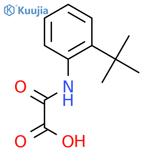 Acetic acid, 2-[[2-(1,1-dimethylethyl)phenyl]amino]-2-oxo- structure