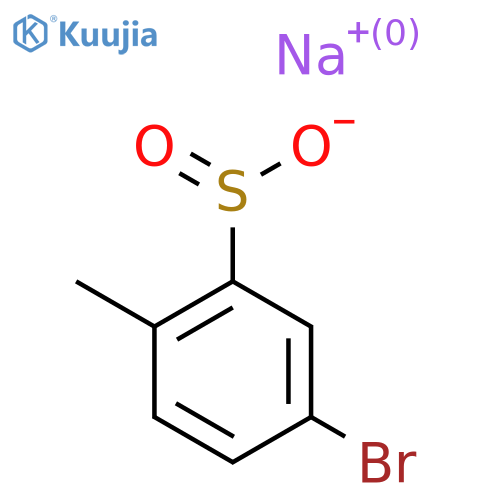 Sodium 5-bromo-2-methylbenzene-1-sulfinate structure