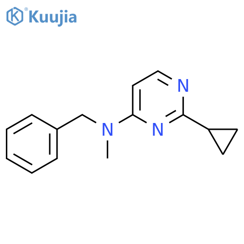 N-benzyl-2-cyclopropyl-N-methylpyrimidin-4-amine structure