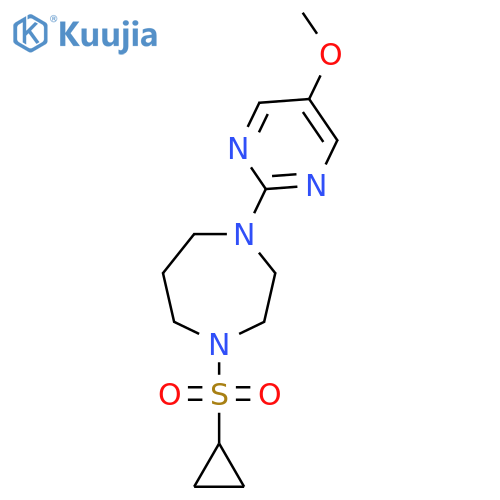 1-(Cyclopropanesulfonyl)-4-(5-methoxypyrimidin-2-yl)-1,4-diazepane structure